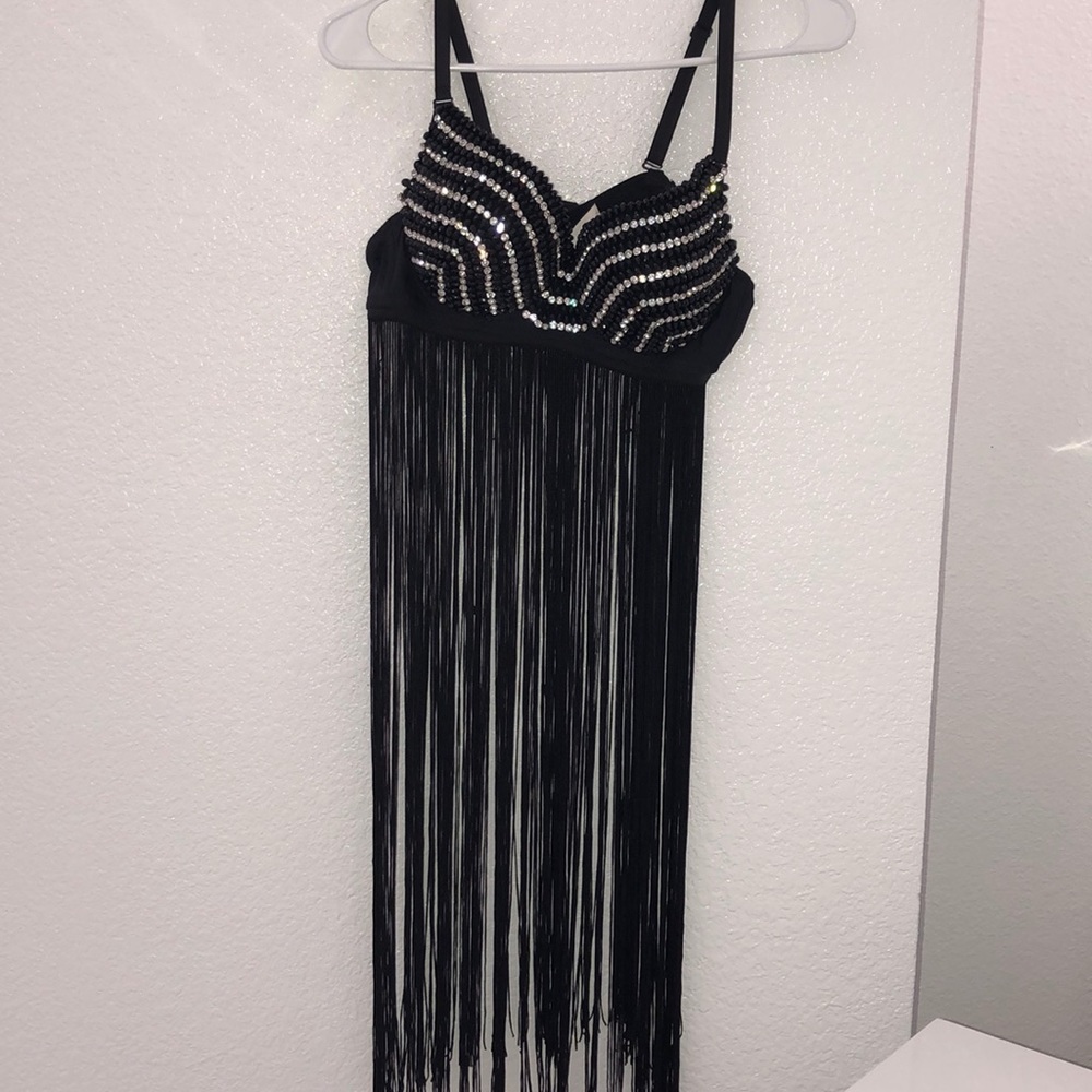 Black with Rhinestones Bralette